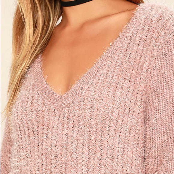 Jack by BB Dakota Aristella Mauve Sweater Dress - Picture 4 of 6